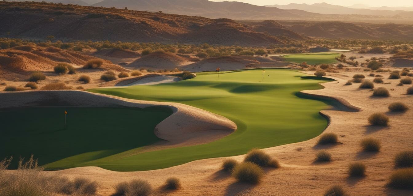 Golf course desert